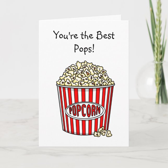 Father's Day | Funny Popcorn Pun Card (Front)