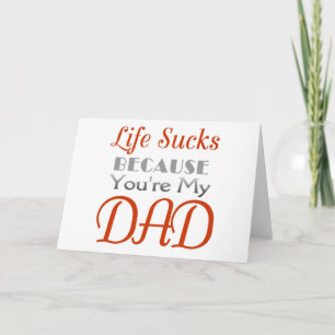 Father's Day funny statement Card