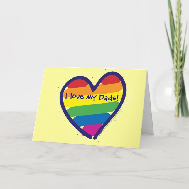 Father's Day Gay Pride Card (Front)