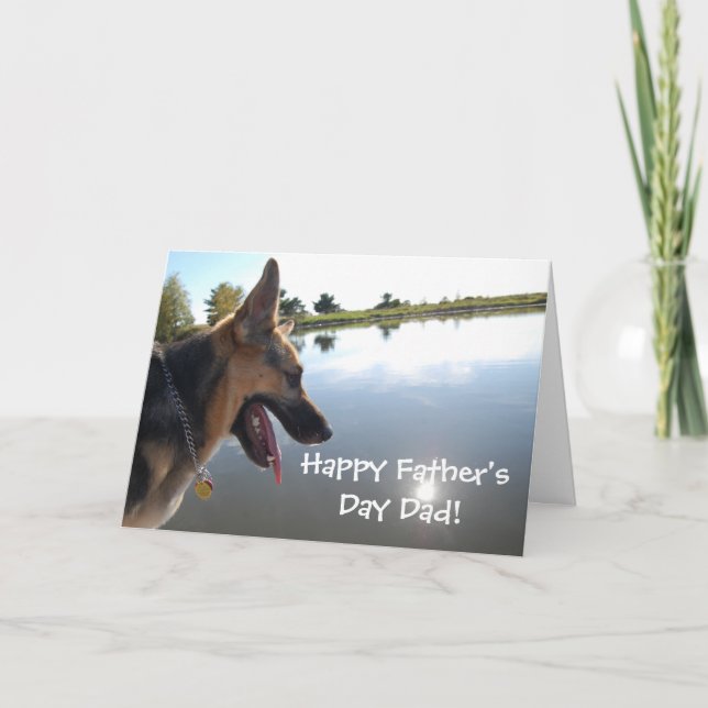 Father's Day German Shepherd Card (Front)