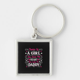 Father's Day Gift   A Girl Calls Me Daddy Keychain