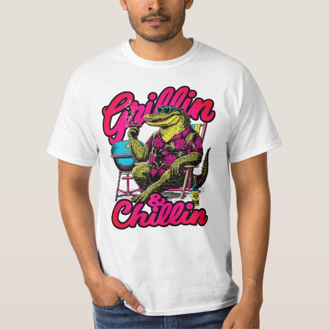 Fathers Day Gift BBQ Grill t-Shirt (Front)