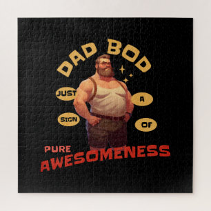 Father's Day Gift Dad Bod Awesome Jigsaw Puzzle