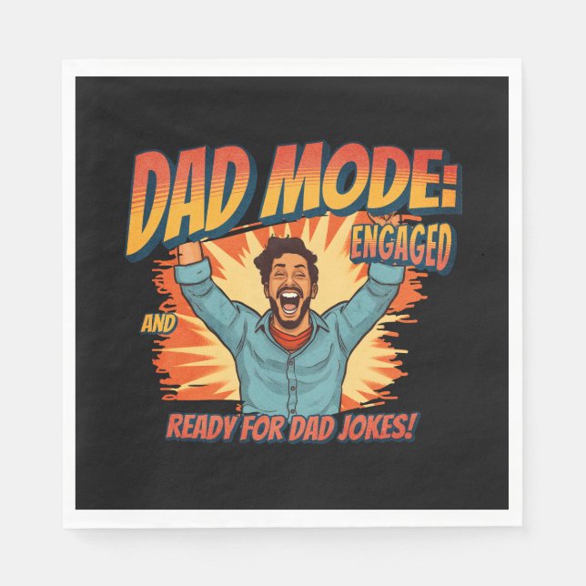 Father's Day Gift | Dad Mode Napkin (Front)