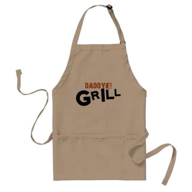 Father's day gift: Daddy's Grill Standard Apron (Front)
