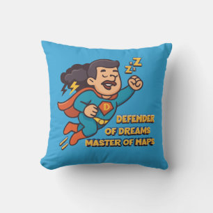 Father's Day Gift - Defender of Dreams Throw Pillow