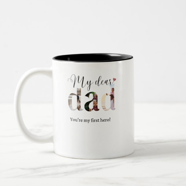 Father's Day Gift for Dad 2026 Two-Tone Coffee Mug (Left)
