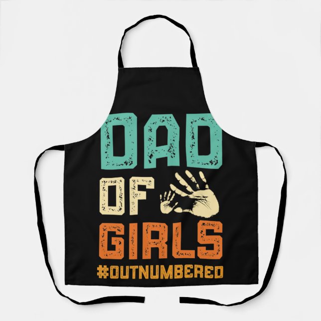 Father's Day Gift from Daughters Dad of Girls Apron (Front)