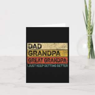 Fathers Day Gift From Grandkids Dad Grandpa Great Card