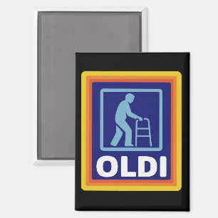 Fathers Day Gift Funny Oldi Parody Gift For Dad  Magnet