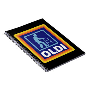 Fathers Day Gift Funny Oldi Parody Gift For Dad  Notebook