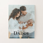 Father's day Gift Idea  Family photo Personalized Jigsaw Puzzle<br><div class="desc">Put a tear in his eye when he puts this puzzle together with his children on Father's day. Personalized with names and customize with your own heartfelt message.</div>
