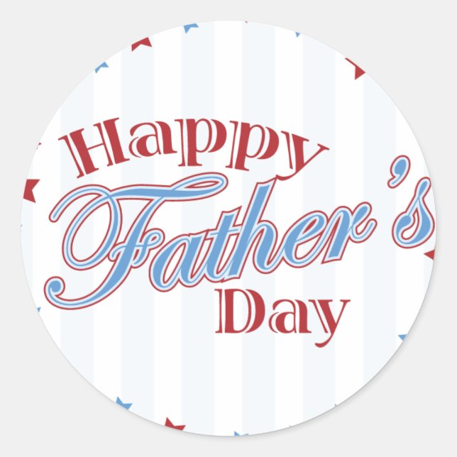 Father's Day Gift Items Classic Round Sticker (Front)