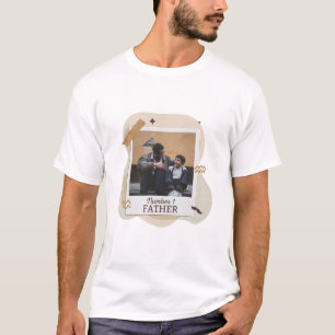 Father's day gift, Number 1 father ,Personal photo T-Shirt