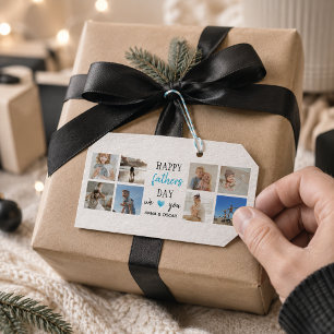 Father's Day Gift Tag Personalized Photos