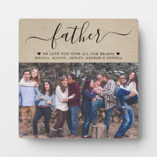 Father's Day Gift with Photo Plaque