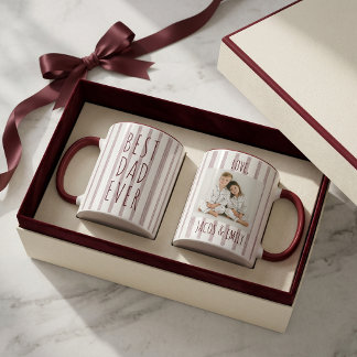 Father's Day Gifts Custom Photo Best Dad Ever Mug