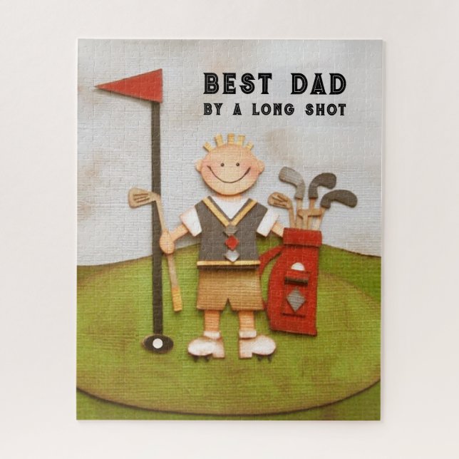 Father's Day Golf Dad Jigsaw Puzzle (Vertical)