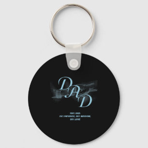 Father's Day Grandfather Gift G-pa God Said Let Th Keychain