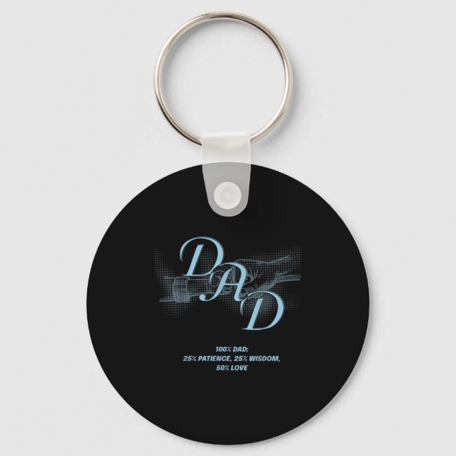 Father's Day Grandfather Gift G-pa God Said Let Th Keychain (Front)