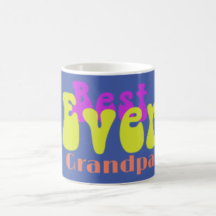 Fathers Day  Grandfathers Day Colourful Modern Tex Coffee Mug
