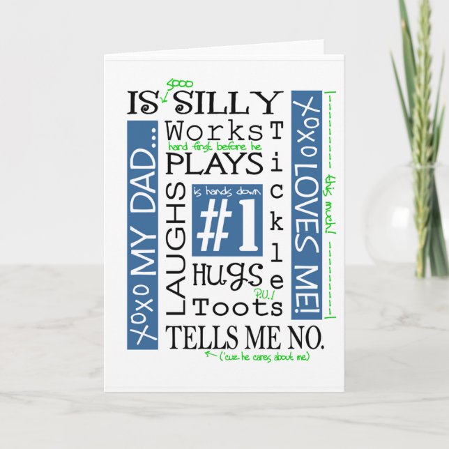 Father's Day Greeting Card/My Dad Card (Front)