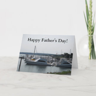 Father's Day Greeting Card with Boats