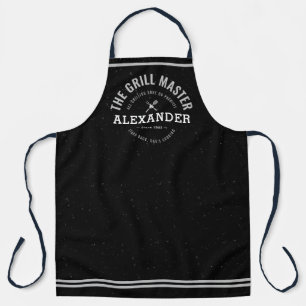 Father's Day Grill Master Modern Funny Chef  Apron