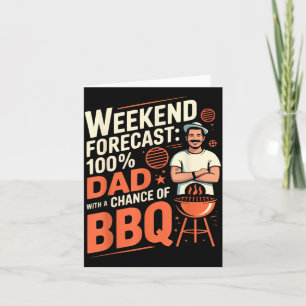 Fathers Day Grilling Dad Grillmaster Daddy Card