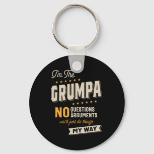 Father's Day Grumpa Way Funny Grandpa Keychain