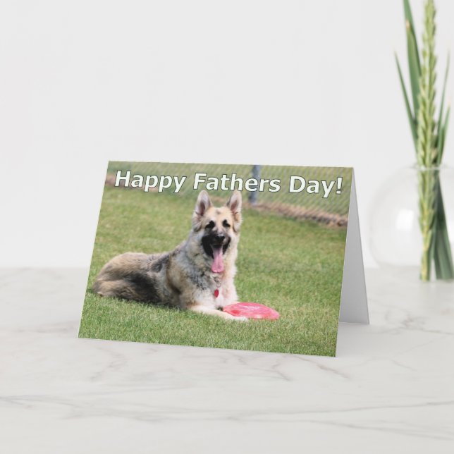 Fathers Day GSD Card (Front)