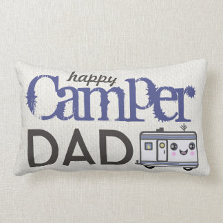 Father's Day Happy Camper Dad Camping Pillow