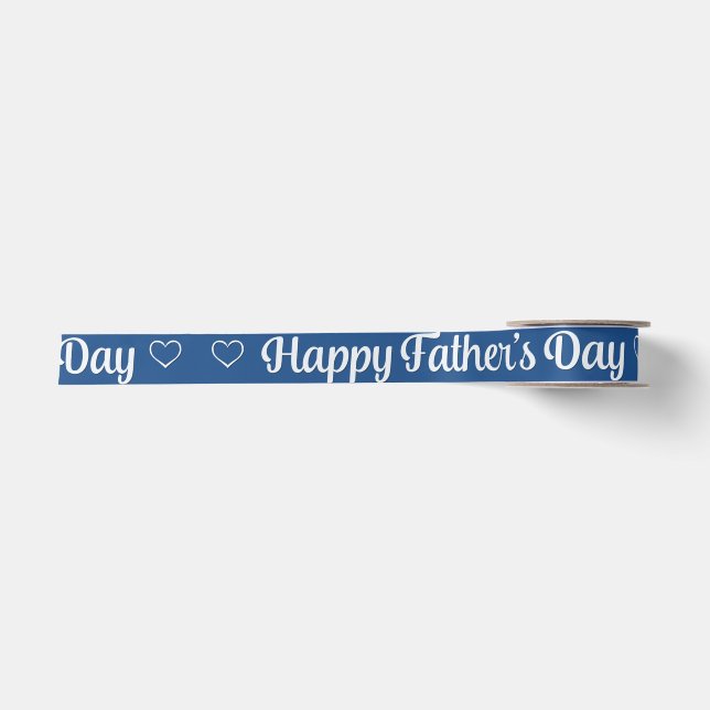 Father's Day - "Happy Father's Day" Word Art Satin Ribbon (Front)