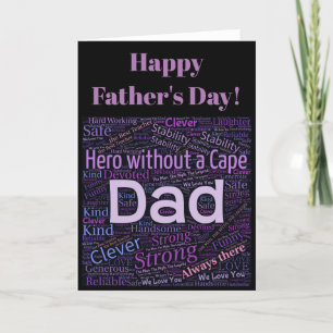 Father's Day Hero Dad Holiday Card