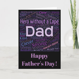 Father's Day Hero Dad Holiday Card