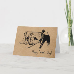 Father's Day! Hockey Greeting Card