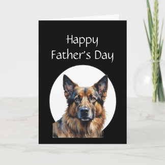 Father's Day Humour German Shepherd Dog Card