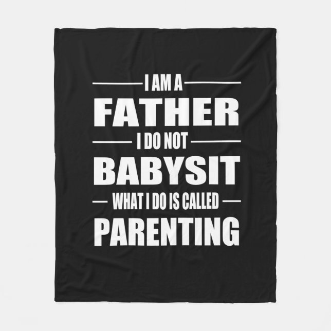 Father's Day | I Am A Father Fleece Blanket (Front)