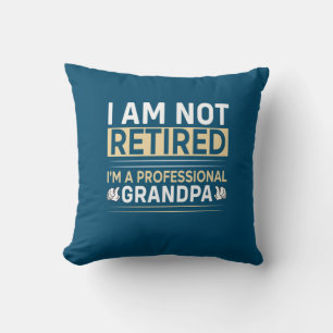 Father's Day I Am A Professional Grandpa Throw Pillow