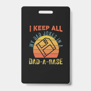 Father's Day I Keep All My Father Jokes Badge