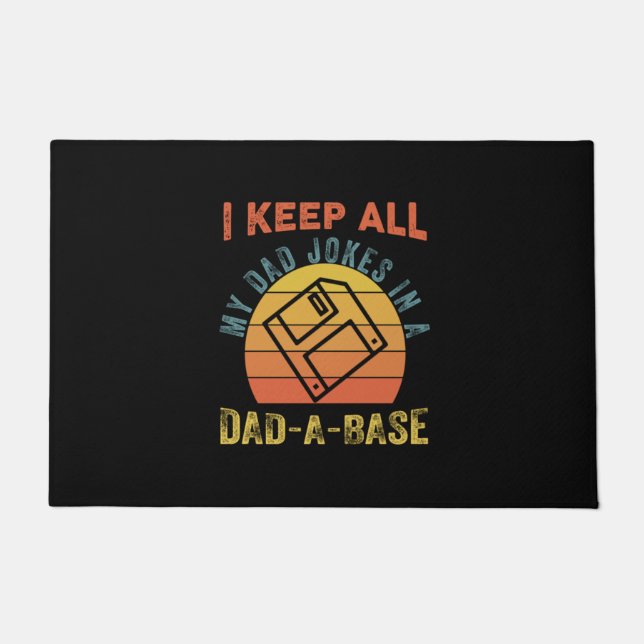 Father's Day I Keep All My Father Jokes Doormat (Front)