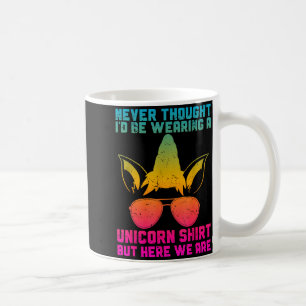 Fathers Day I Wear A Unicorn Shirt Dadacorn Funny  Coffee Mug