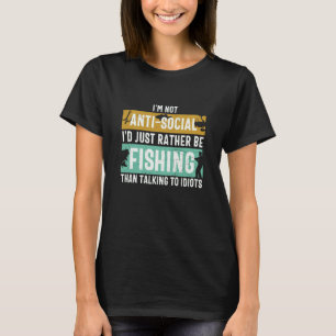 Father's Day I'd Rather Be Fishing Fisherman T-Shirt