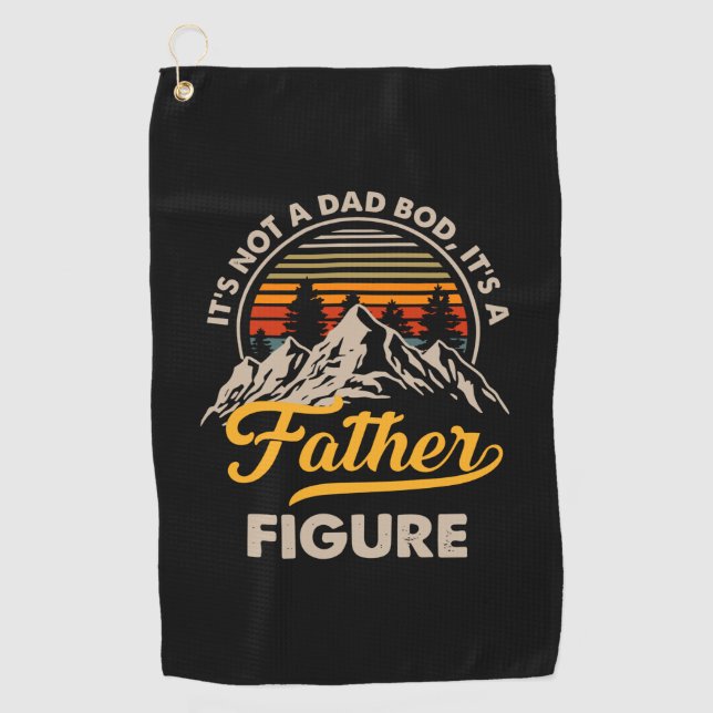 Father's Day It Is A Daddy Figure Golf Towel (Front)