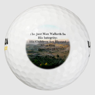 Fathers Day Italy and Scripture Golf Balls
