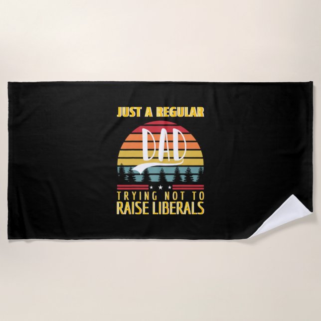 Father's Day | Just A Regular Dad Beach Towel (Front)