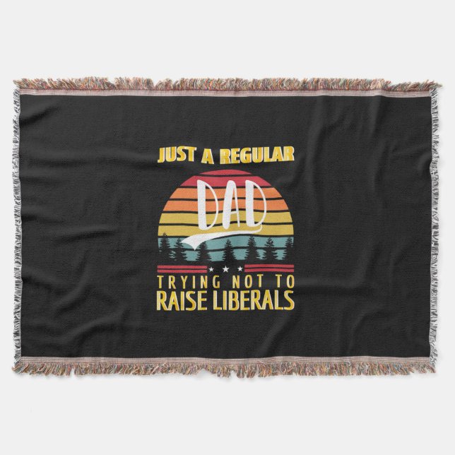 Father's Day | Just A Regular Dad Throw Blanket (Front)
