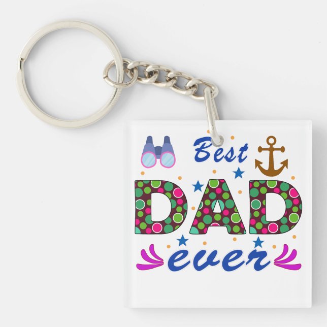 father's day keychain (Front)