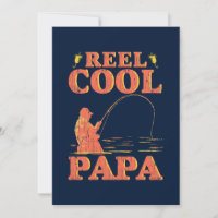 Father's Day Kids Photo Fishing Dad Reel Cool Papa