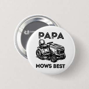 Fathers Day Lawn Tractor Riding Lawn Mower 2 Inch Round Button